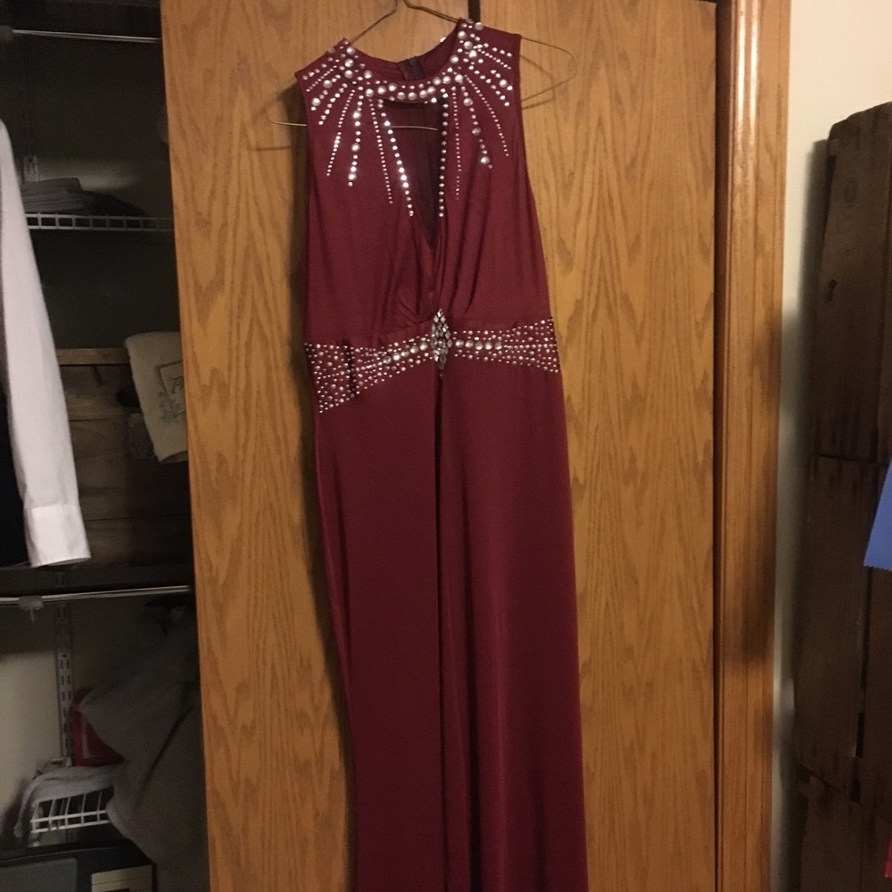 Long Red Semiformal Dress